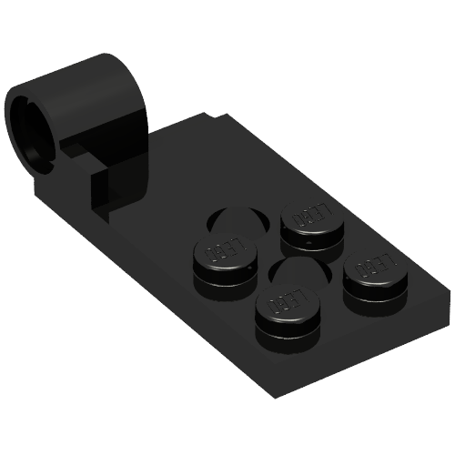 Hinge Plate 2 x 4 with Pin Hole with 2 Holes - Bottom