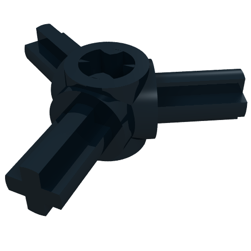 Technic Axle Connector Hub with 3 Axles at 120°