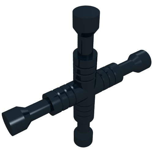 Minifig Tool 4-Way Lug Wrench
