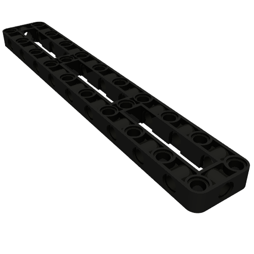 Technic Beam Frame 3 x 19 with 2 Center Cross Beams, 3 Openings Thick