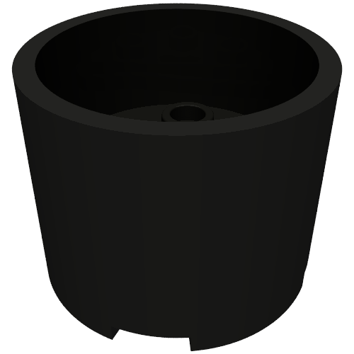 Brick Round 3 x 3 x 2 with Recessed Center with 2 x 2 Studs and Axle Hole