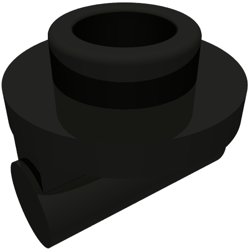 Plate Round 1 x 1 with Hollow Stud and Bar on Underside - Long Space