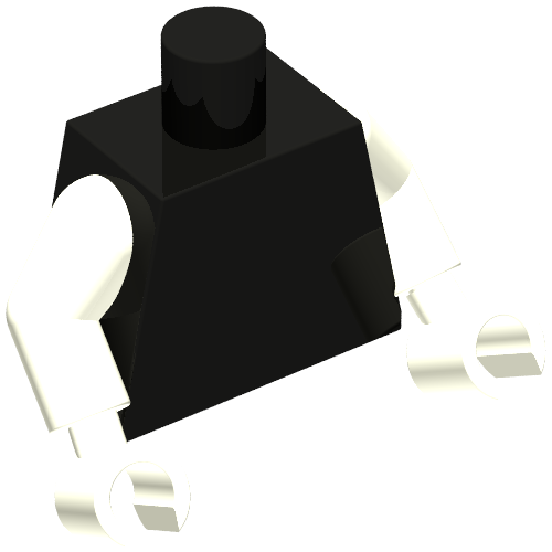Torso, White Arms, White Hands [Plain]
