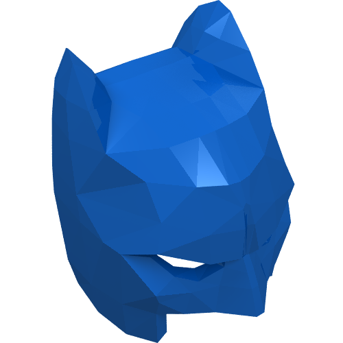 Minifig Mask Batman Type 3 Cowl (Open Chin)