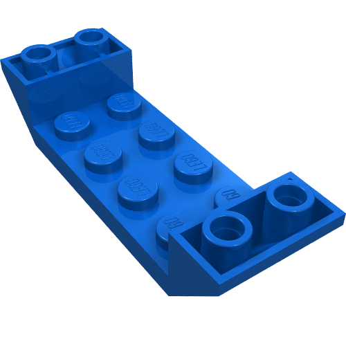 Slope Inverted 45° 6 x 2 Double with 2 x 4 Cutout