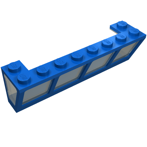 Window 2 x 8 x 2 Boat with Trans-Black Glass