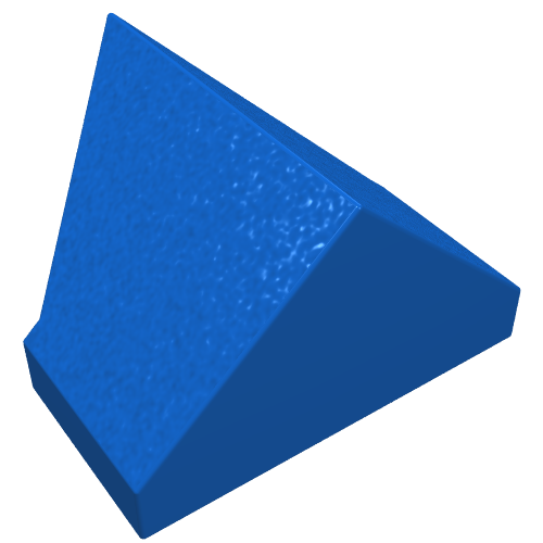 Slope Brick 45° 2 x 1 Double / Inverted - with Bottom Tube