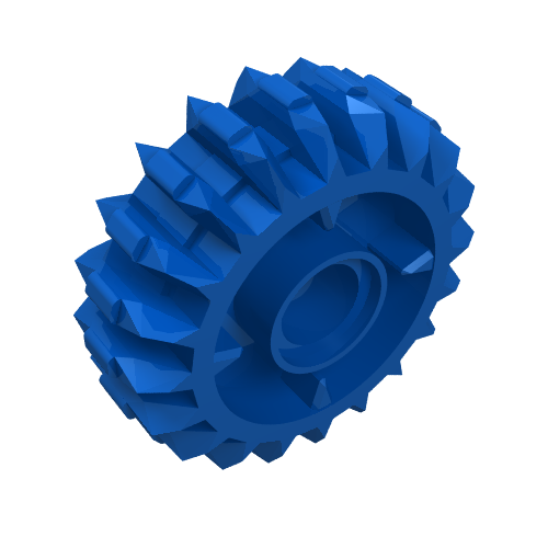Technic Gear 20 Tooth Double Bevel with Clutch on Both Sides