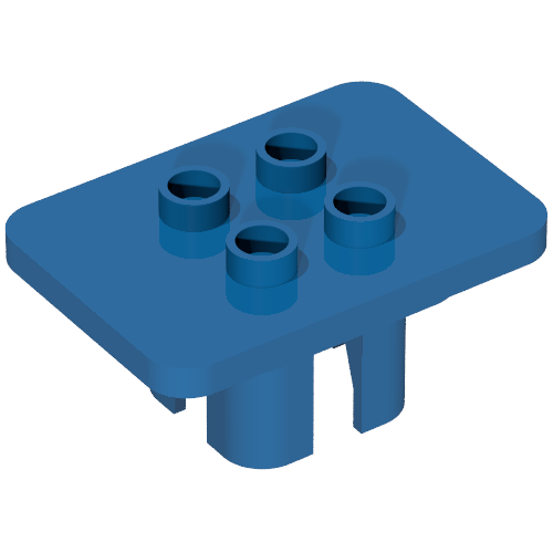 Duplo Furniture Table Square with 4 Top Studs