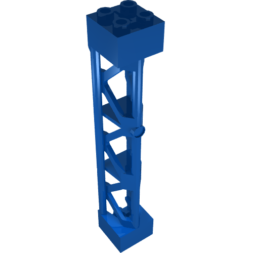 Support 2 x 2 x 10 Girder Triangular Vertical - Type 4 - 3 Posts, 3 Sections