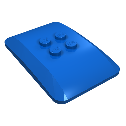 Wedge 6 x 4 x 2/3 Quad Curved