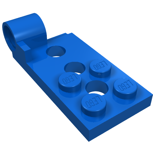 Hinge Plate 2 x 4 with Pin Hole - Bottom