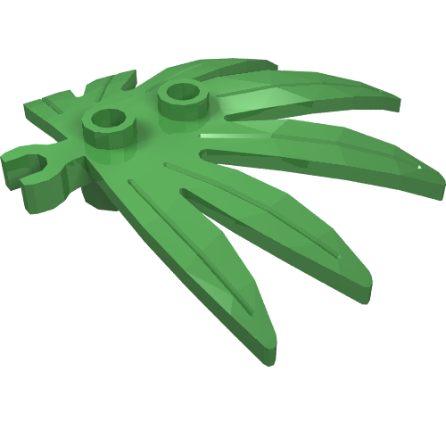 Plant Leaves 6 x 5 Swordleaf with Clip  (thick open O clip)