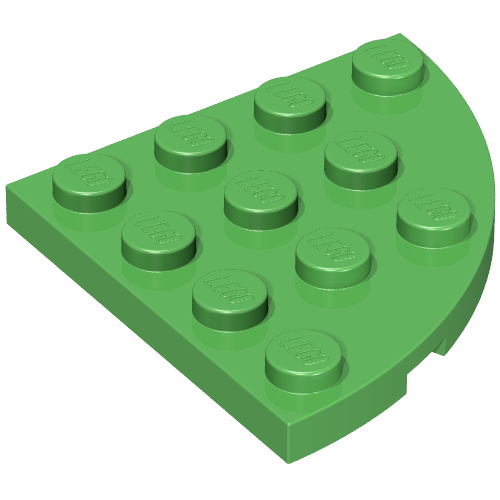 Plate Round Corner 4 x 4