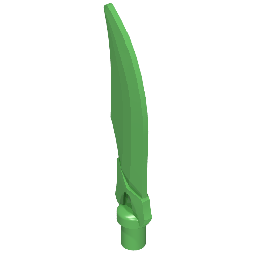 Minifig, Weapon Sword Curved Blade with Bar
