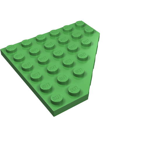 Wedge Plate 6 x 6 Cut Corner