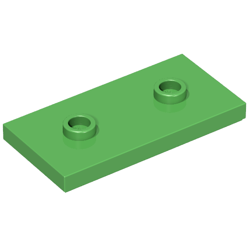 Plate Special 2 x 4 with Groove and Two Center Studs (Jumper)