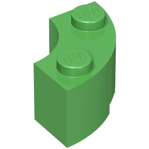 Brick, Round Corner 2 x 2 Macaroni with Stud Notch and Reinforced Underside (New Style)