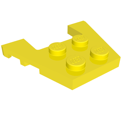 Wedge Plate 3 x 4 with Stud Notches [Modified Underside]