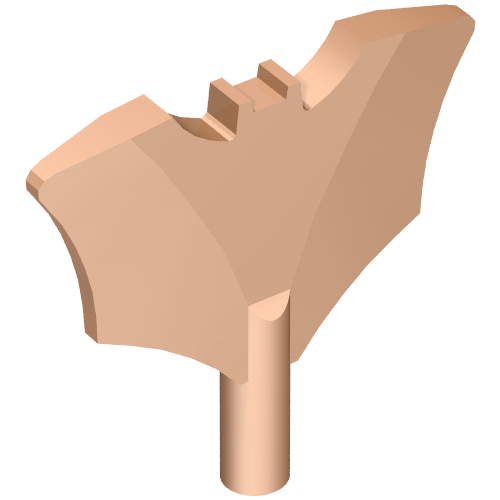 Minifig Weapon Batman Batarang with Bar Handle on Bottom
