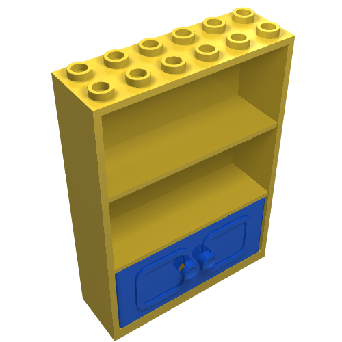 Fabuland Cupboard 2 x 6 x 7 with Blue Doors