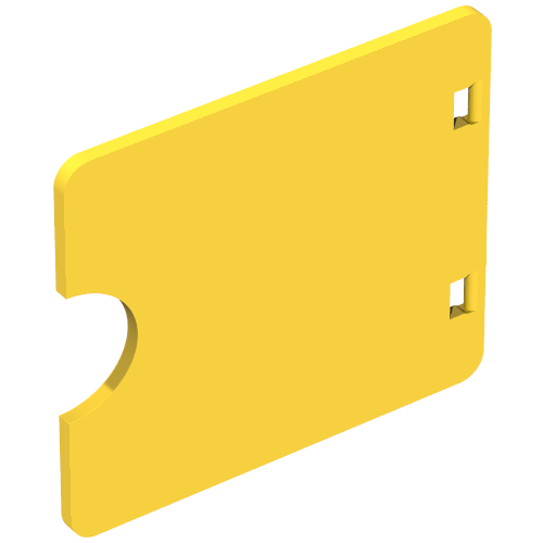 INSERT 3X4, W/ CUT OUT, NO. 1