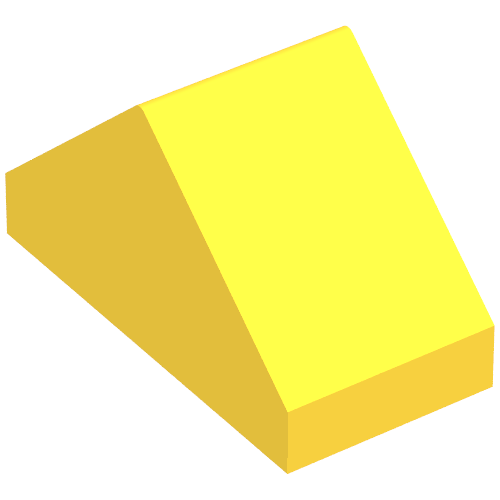 ROOF TILE 4X2, DEG. 45, W/O KNOBS