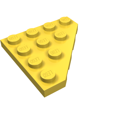 Wedge Plate 4 x 4 Cut Corner