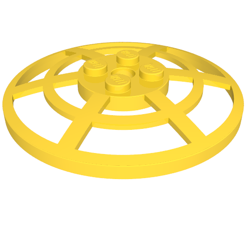 Dish 6 x 6 Inverted [Radar / Webbed / anti-studs at  90°]