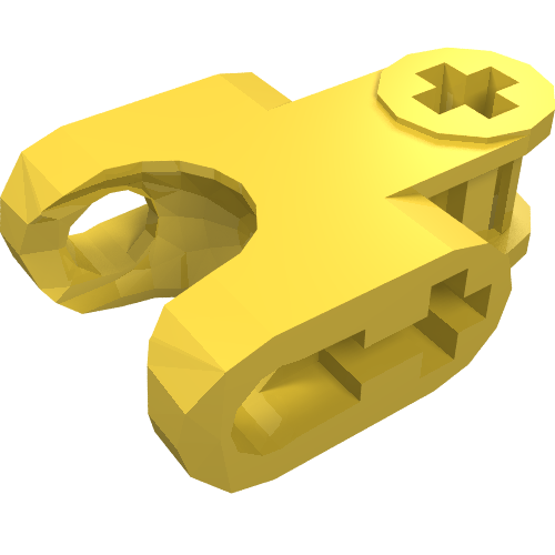 Technic Axle Connector 2 x 3 with Ball Socket, Open Lower Axle Holes