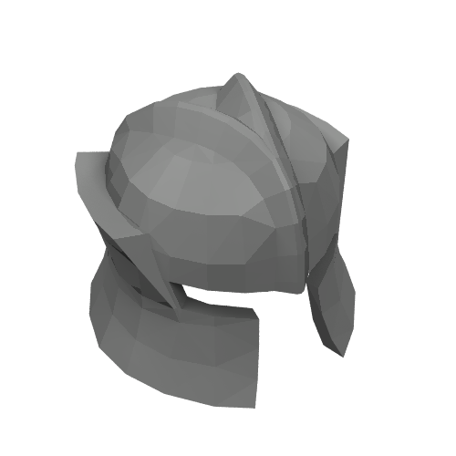 Minifig Helmet Castle with Cheek Protection Angled