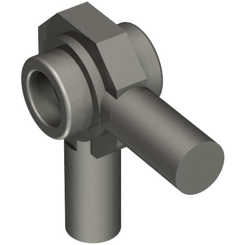 Connector 2 Bar 90 deg, Stud on Both Sides