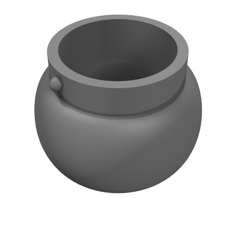 Minifig Pot Small with Handle Holders