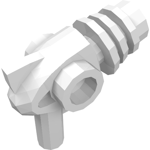 Minifig Ray Gun - Rounded Heat Diffusers
