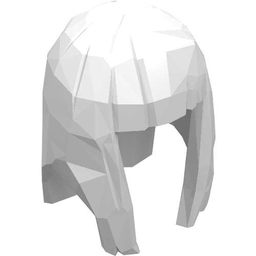 Minifig Hair Female Long Straight with Bangs [Rubber]