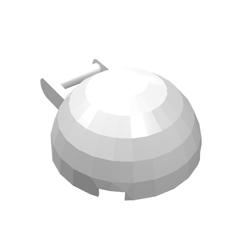 Windscreen 4 x 4 x 1 2/3 Canopy Half Sphere with Handle