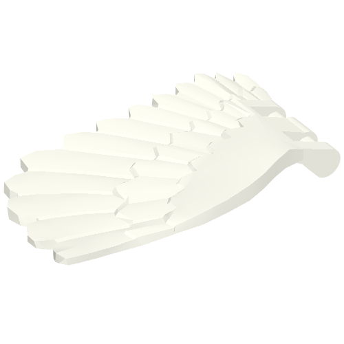Wing 4 x 7 Right with Feathers and Handles for Clips