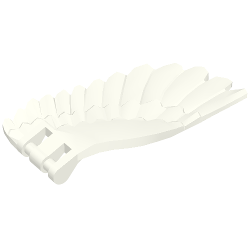 Wing 4 x 7 Left with Feathers and Handles for Clips