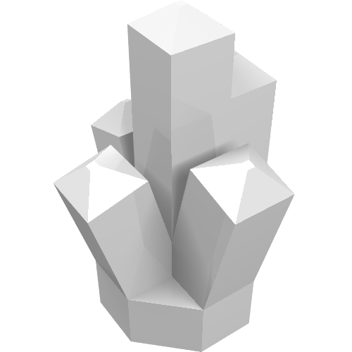Rock 1 x 1 Crystal 5 Point