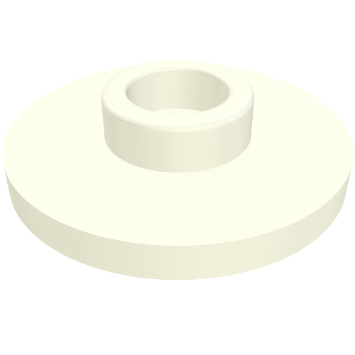 Equipment Cup / Teacup Saucer with Recessed Stud on Top [PLAIN]