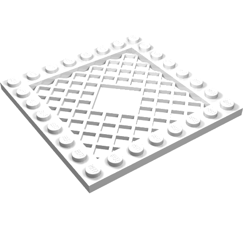 Plate Special 8 x 8 with Grille [2 x 2 Diamond Cutout Center]
