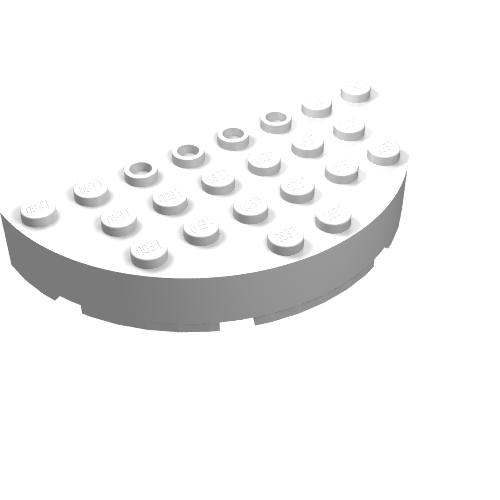Brick Round Corner 4 x 8 Full Brick Double