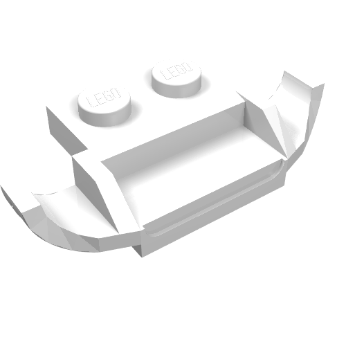 Plate Special 1 x 2 with Racers Car Grill