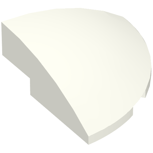 Brick Round Corner, Curved 3 x 3 x 1 Quarter Circle