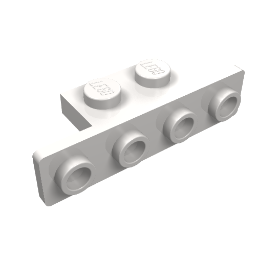Bracket 1 x 2 - 1 x 4 [Rounded Corners]