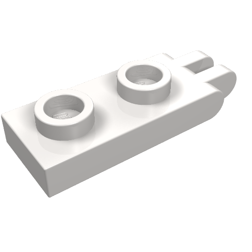 Hinge Plate 1 x 2 with 2 Fingers and Hollow Studs