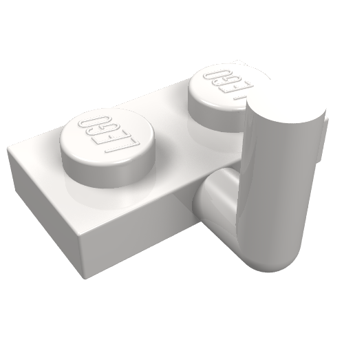 Plate Special 1 x 2 with Arm Up [Horizontal Arm 5mm]