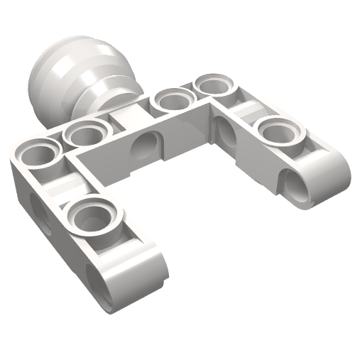 Technic Steering Ball Joint Large Open with C-Shape Pivot Frame