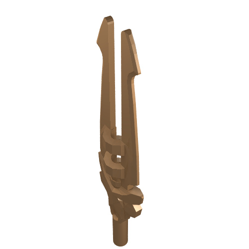 Minifig Sword - Double Blade with Bar Holder [Chi Sword]