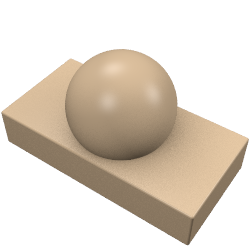 Tile 1 x 2 with Ball